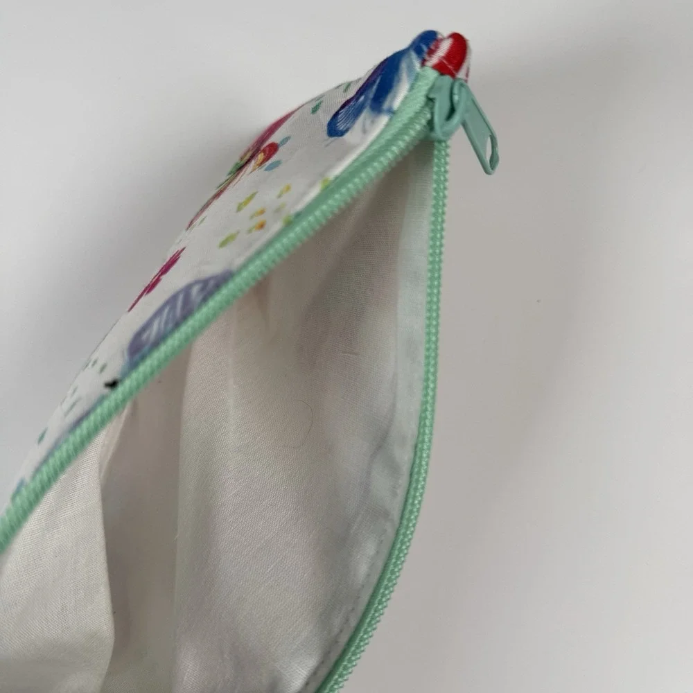 Handmade‎ Wristlet Zipper Pouch Purse Clutch Lightweight Strap New Butterfly